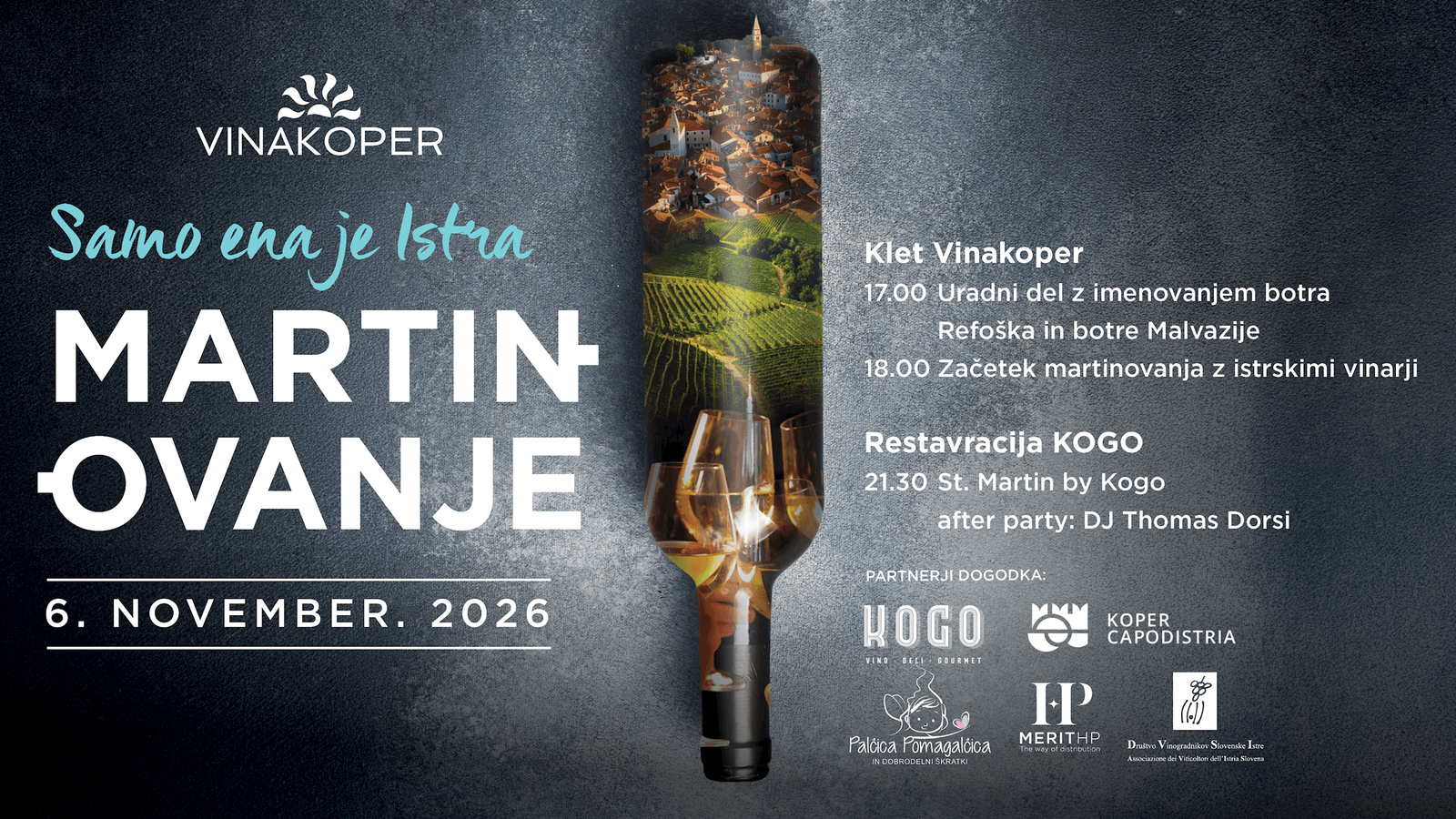 Martinovanje u vinariji Vinakoper, Koper 2026